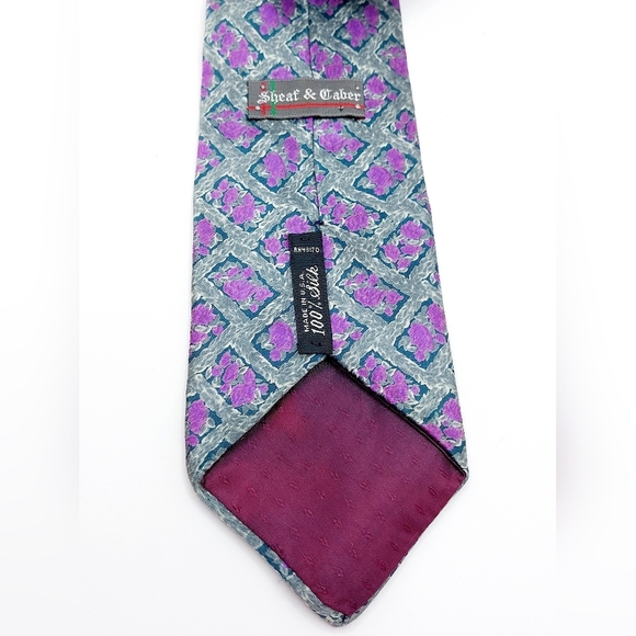 Sheaf & Caber 100% Silk Made In USA - Picture 4 of 6